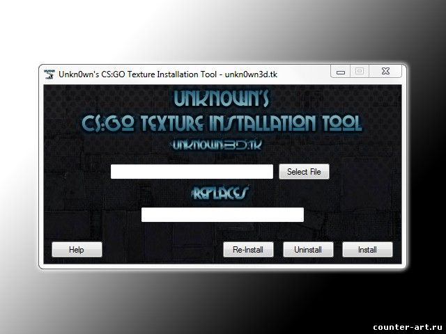 Программа Unkn0wn's CS:GO Texture Installation Tool 2.0
