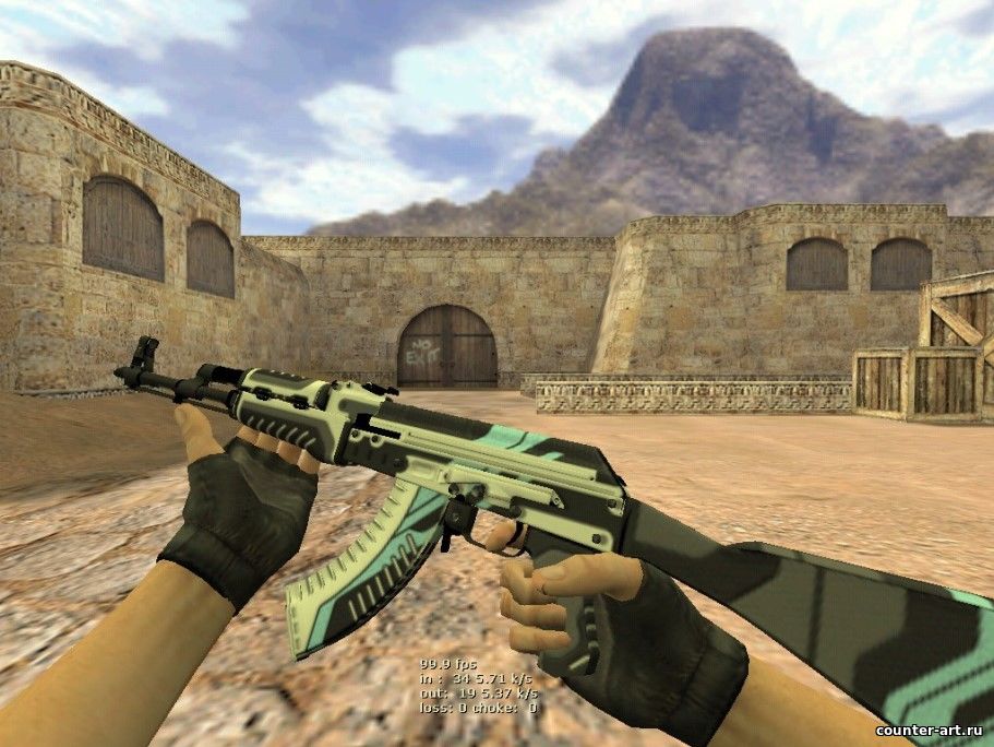Модель AK-47 (Вулкан) из CS:GO для CS 1.6