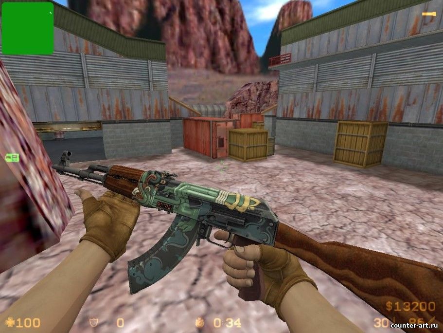 CS:GO AK 47 Огненный змей для CS 1.6