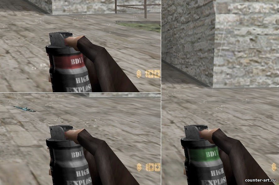 Пак моделей гранат - "BD-11" для CS 1.6