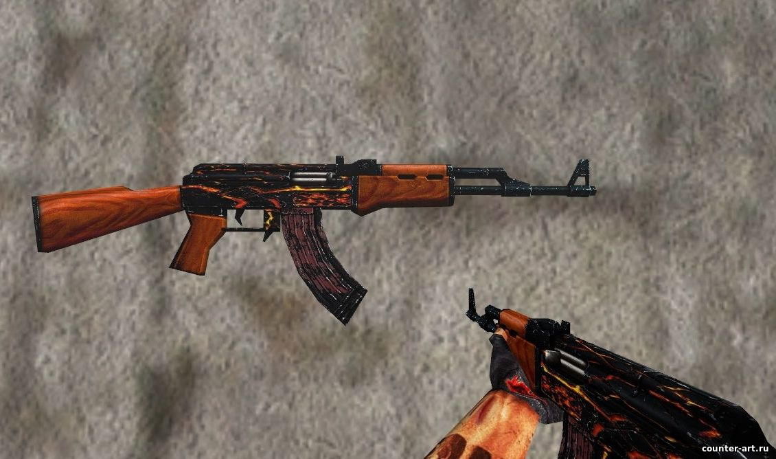 Модель AK-47 - Огонь для CS 1.6